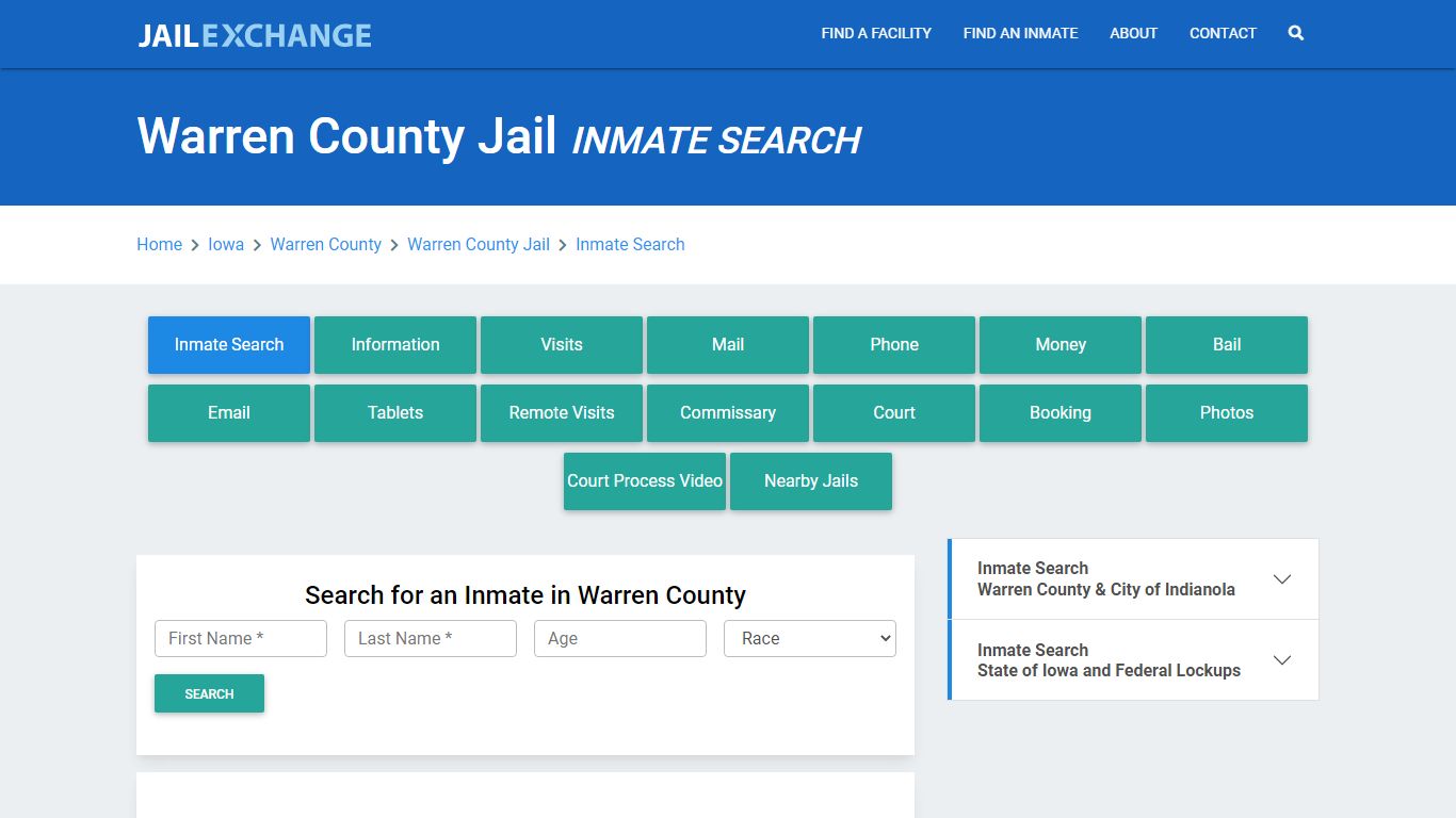 Warren County Jail, IA Inmate Search: Roster & Mugshots